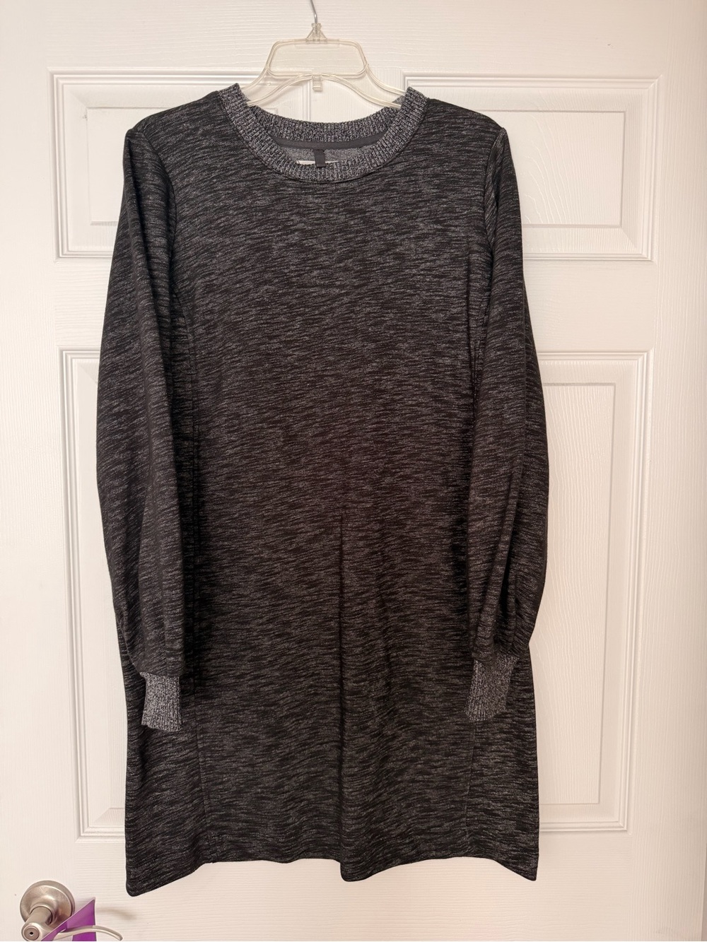 Lou & Grey Charcoal Marled Knit Sweater Top